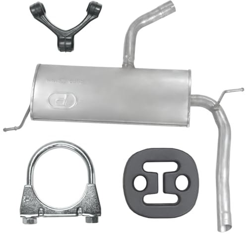 Polmo Schalldämpferset Auspuff Endtopf für Seat Altea XL 1 I 2006-2015 1.2 TSI 1.9 TDI Schrägheck