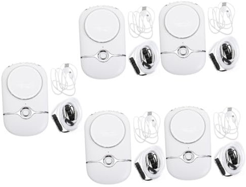 Housoutil Tragbare Ventilatoren 5 Stk Wimpern-haartrockner Lüfter Erzeuger Weiß Elektronisches Bauteil Negative Ionen USB-Fans