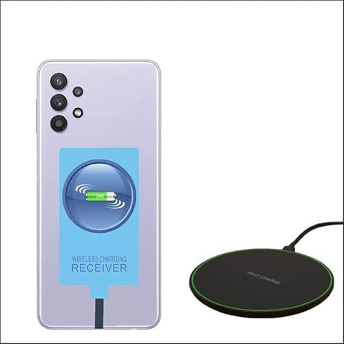 Récepteur de charge sans fil pour Samsung Galaxy A51 A71 A41 A31 A21 A21S A11, adaptateur externe de type C avec chargeur sans fil Qi
