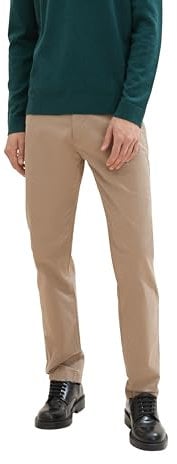 TOM TAILOR Herren 1042562 Chino Hose aus Stretch Twill, 32240-Mountain Taupe, 38W / 34L
