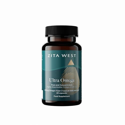 Zita West Ultra Omega – Maximum Absorption Omega-3 Capsules with EPA, DHA & Choline – Inflammation Support, Enhanced Egg Quality - 60 Capsules (1 Month Supply)