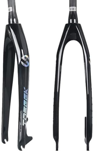 LYMFCFC Fahrrad Vorderradgabel 1-1/8 26/27. 5/29 Carbon MTB Starre Gabel Helle Oberfläche Konische Scheibenbremse Rennrad Gabel Fahrrad Ausrüstung A,26in