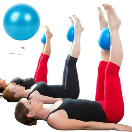 Gymnastikball Kleiner,Pilates-Ball,25cm Soft Yoga Ball,Anti-Burst-Übungsball,Yoga Ball Exercise,Soft Aufblasbarer Ball,Fitness Ball für Yoga,Pilates,Balance,Physiotherapie,Stretching und Core-Fitness