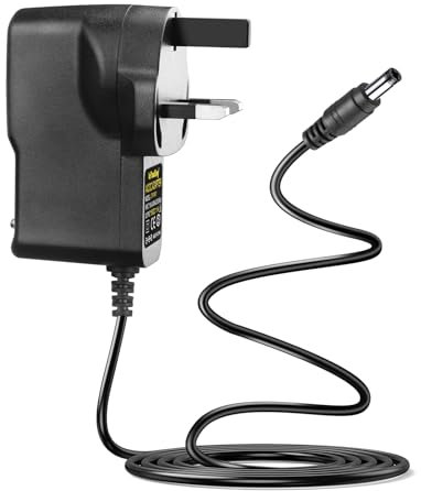 LeTaoXing 15V 1A Power Supply Adapter 1000mA UK Plug Charger for Cat Open Air Self Cleaning Cat Litter Box Power Cord