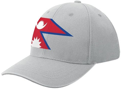 Nepal-Flagge, Baseballkappe Für Männer Und Frauen, Sommer-Sonnenblende, Verstellbare Rock-Kappe, Klassische, Einfarbige Baseball-Mützen, Sport, Freizeit, Golf, Papa-Mütze, Trucker-Mütze, Grau, M