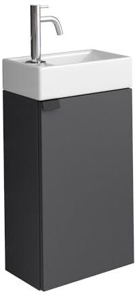Meuble de salle de bain Apollo - 40 x 22 cm - Anthracite - Armoire lavabo