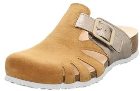 Think! Damen JULIA chromfrei gegerbte nachhaltige Sandale, CINNAMON/KOMBI 3000