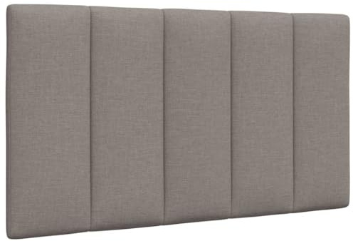 vidaXL Kopfteil-Kissen Hanko Taupe 90 cm Stoff