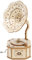 3D Holz Puzzle Hand Gekröpft Gramophone Phonographen Modell, 3D Holz Puzzle-Klassisches Grammophon, Holzpuzzle Erwachsene Modellbausatz für Männer Frauen Geschenkidee