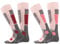 BestSale247 2 Paar Damen Skisocken Skistrumpf Funktionssocken für Wintersport mit Spezial-Polsterung (Pink Rosa, 35-38)