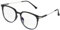 Blaulichtfilter Brille Damen Herren, Blaulicht Filter Brille Ohne Stärke, Blaulichtfilterbrille Blaufilter Computerbrille Gaming, Anti Blue Light Glasses, Lesebrillen Sehhilfe Brille (Schwarz)