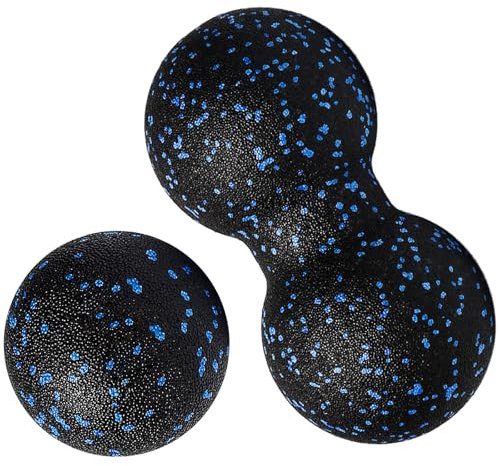 Xpieoyrm Set de 2 Bolas para masajes, Pelota de automasaje, Bola de Masaje de Maní, Rodillo Masaje Muscular Fascia de Bola de Masaje, Acupoint Juego de bolas de terapia de masaje físico