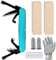 Splinter Carvin' 6in Traditional Folding Whittling Knife with 1.5in Detail Blade, Sawcut Handle, Nickel Silver Bolsters, and Convenient Size for Carving, Camping, EDC, and Outdoors (Turquoise)