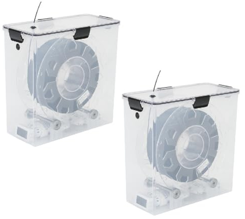 Fuhjythy Lot de 2 boîtes de séchage à filament pour imprimante 3D - Hermétiques et humides - Surveillance en temps réel pour filaments PLA ABS pour imprimante 3D