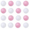 KICHOUSE 100 Piezas Bolas de de Plástico Juguete para Bebés y Colores Rosa y Blanco para Casa o Jardín