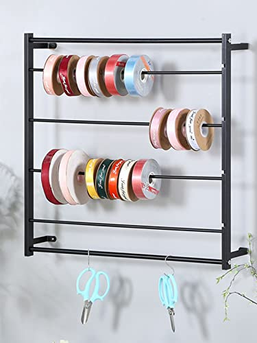 Multi-Rollen-Bandspender – organisiert Geschenkpapier, Vinyl, Stickrollen – ideal für Floristen, Bastler, Bastelraum-Organisation