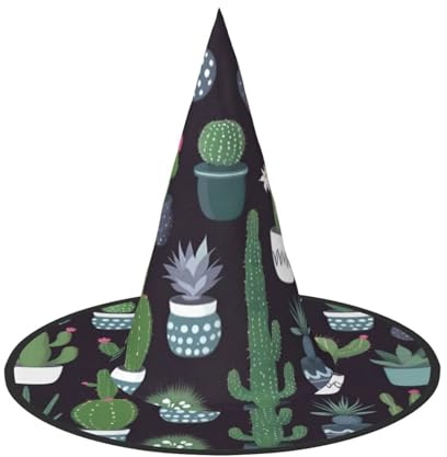 PUYhgb Halloween-Kaktus-Sukkulenten-Hut, leicht, Halloween-Kaktus-Mütze, Einheitsgröße