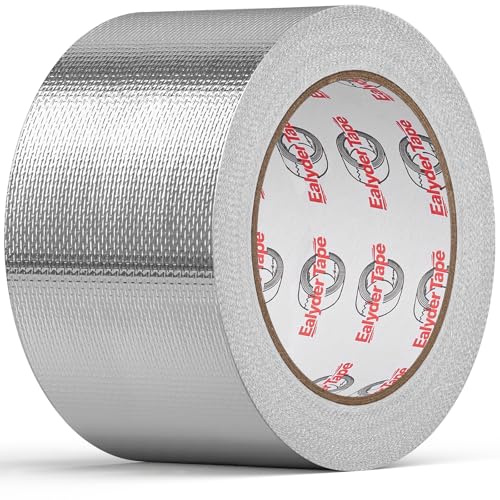 Alu-Folienband 75mm×25m Hitzebeständig Selbstklebend, Lüftung & Dämmung | Selbstklebendes Aluminiumband für Abdichtung & Dämmung. Hitzebeständig, dauerhaft, für Lüftungsrohre & Isolierung.
