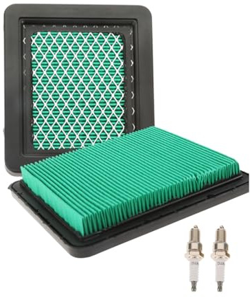 Hicello 4PCS GCV160 Air Filters 17211-ZL8-023 & F6TC Spark Plugs | Compatible with Honda GCV160 GCV190 GCV135 HRX217 HRR216 Pressure Washer Lawn Mower, Replace for B&S 491588s 491588 399959