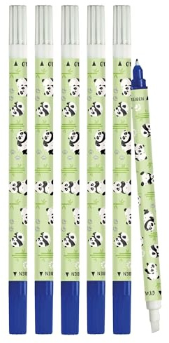 Online Vorteils-Pack Tintenlöscher 6x Tintenkiller zum Löschen und Überschreiben | Design Panda | Entfernung und Korrektur blauer Tinte | Schreibfarbe blau