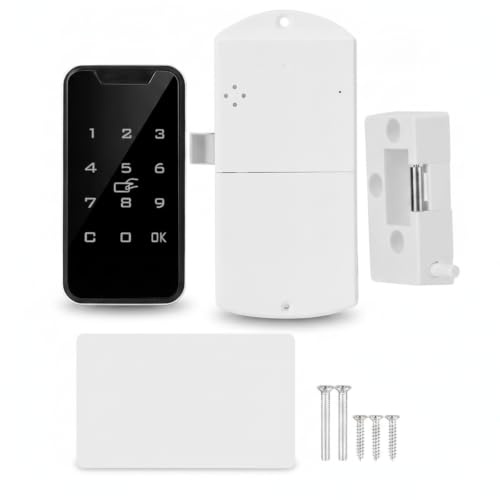 Lucchetto RFID digitale intelligente HaloVerde, lucchetto con tastiera touch, kit di serratura elettronica per armadietti per una maggiore sicurezza in armadi e cassetti