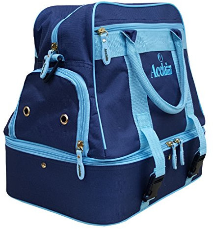 Acclaim Farne Midi Nylon Double Decker Bowlers Level Lawn Flat Green Short Mat Indoor & Outdoor Bowling Bowls Bag New 2025 Model (Navy Blue/Sky Blue)
