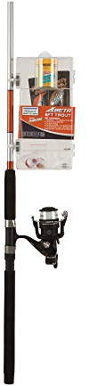 SHAKESPEARE Men's Catch More Fish Telescopic Spin Rod and Reel Combo 20 60gm, Grey/Green, 8 ft UK