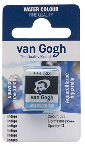 Van Gogh Aquarellfarbe, halbes Näpfchen, Indigo 533