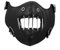 Aroncent Motorrad Maske Gesichtsmaske Leder: Gotic Punk Leder Gesichtsmaske Winter Warm Atmungsaktiv Sturmmaske Outdoormaske Paintballmaske für Herren