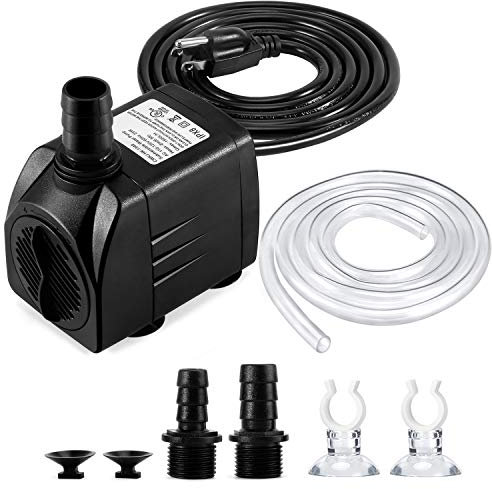 LONUO Solar Fountain Pump Solar Powered Water Pump Solar Pond Pump, 1.5W 190L/H Upgraded Solar Powered Water Fountain Pump for Birdbaths & Ponds (white)