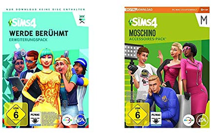 Die Sims 4 - Werde ber√ºhmt - Erweiterungspack | PC Download - Origin Code & Sims 4 - Moschino Stuff Pack DLC | PC Download - Origin Code