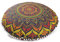 Großer runder Mandala-Hippie-Kissenbezug – Hippie-Kissenbezug – Ombre-Pouf-Kissenbezüge – Meditationssitz-Ottomanen-Überwurf, dekorativer Bohemian-Pom-Pom-Bodenkissenbezug, 81,3 cm, Blau