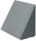 Badum - Rückenkissen - Keilkissen Bett - 60 x 50 x 30 cm - mit Schicht aus Memory Foam, Bezug Abnehmabar & Waschbar - Lesekissen, Matratzenkeil, Ergonomisches Kissen - Grau