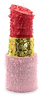 PartyDeco Piñata Lippenstift 20x54x20cm Geburtstag Valentinstag Party Familientreffen