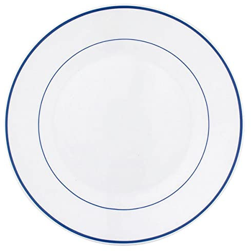 Arcoroc Rest. F/azul Set 6 Platos Postre Opal 19,5cm Opal Apto Microondas Resistente Al Choque Térmico Reciclable