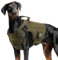 FEimaX Taktisches Hundegeschirr mit Griff Militär Netz Arbeits Taktische Hundegeschirrweste Brustgeschirr für Große Hunde Kein Zug Verstellbare Weste für Spaziergänge Training (Armeegrün, XL)