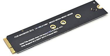 N+B M.2 NGFF SATA SSD Converter Adapter Card Compatible for 2012 MacBook Air A1465 A1466 for Upgradation/Speed Up