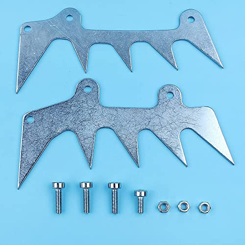 Luxuypon Dual Dogs Bumper Spike, tala Spike Set para Stihl 026 027 MS270 MS260 MS261 MS271 MS280 MS360 MS390 MS650 Pieza de repuesto de motosierra