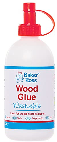 Baker Ross FC859 Wood Glue - 250ml Bottle, Wood Glue for Crafts