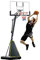 Basketball Stand Outdoor Adult Basketball Hoop, Home Liftable Mobile Dunk Basketball Stand, High Strength PC Backboard And Solid Hoop (Size : 130X82CM/51X32IN)