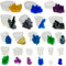 Woohome Kristall Cluster Silikonformen Resin Silikonform Gießform, 18 Stück Crystal Resin Gießform Kristall Cluster Silikonformen für Craft Schlüsselanhänger Halskette, Heimtextilien