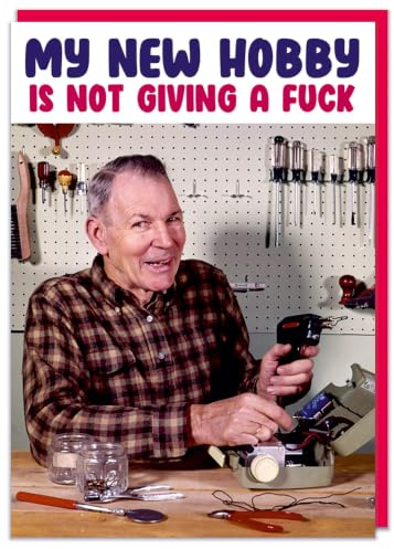 Dean Morris Cards Not giving a f*** Birthday Card - Rude Birthday Cards - Offensive Birthday Cards - Banter - Humour