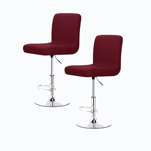 Stretch Barhocker Stuhlhussen Bezüge Barstuhlbezug mit Rückenlehne 2/4/6 Stück Hussen für Barhocker Waschbarer Bar Stuhl-Abdeckung Passend,für Café Schemel Hohe Barhocker Stuhl Bezüge ( Color : #41 ,