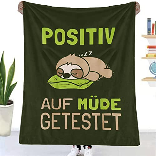 ZUCZUG Geschenke für Papa Männer zum Geburtstag Vatertag, Kuscheldecke Flauschige Personalisierte Geschenke Faultier Decke An Meinen Papa, Super Weiche Flanelldecke Wohndecke für Bester Papa