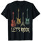 Lets Rock n Roll Gitarre Retro Geschenk Herren Damen Hemd T-Shirt
