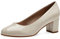 Jana Damen Pumps mit Blockabsatz Vegan, Weiß (Ivory Patent), 39 EU