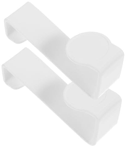 DOITOOL 2pcs White Toilet Gasket Hooks Multi-Functional z Style Hooks for Bathroom Use As Home Hanging Cabinet