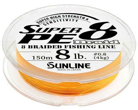 Sunline Super PE 8 Braid orange 25LB/12.5 kg PE #2.5