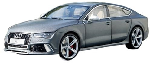Motorfahrzeuge Replika Auto Simulation Im Maßstab 1:18 Für Audi RS7 2016, Automodell, Metalldruckguss-Spielzeug, Statische Anzeige Originalgetreue Nachbildung (Color : Chrome)