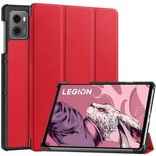 zZjoOoj Case for Lenovo Legion Tab 3rd Gen/Lenovo Legion Tab 8.8 Inch Tablet Case Cover, Ultra Thin Lightweight Protective Case with Stand Function - Red